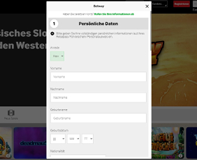 Die Registrierung im Betway Casino