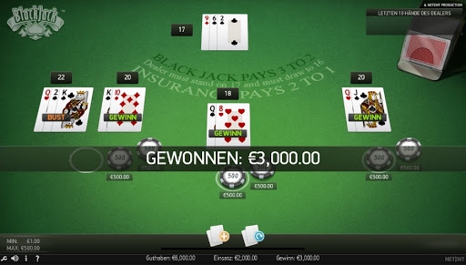 Blackjack-Strategie gewinnen