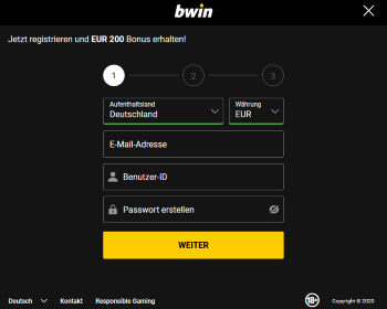 Wie man sich im Bwin Casino registriert?
