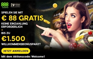 Der Willkommensbonus bis 888casino