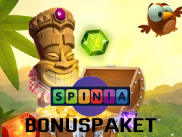 Spinia Casino Bonuspaket für neue Spieler
