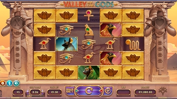 Spielen Sie den Valley of the Gods-Slot von Yggdrasil